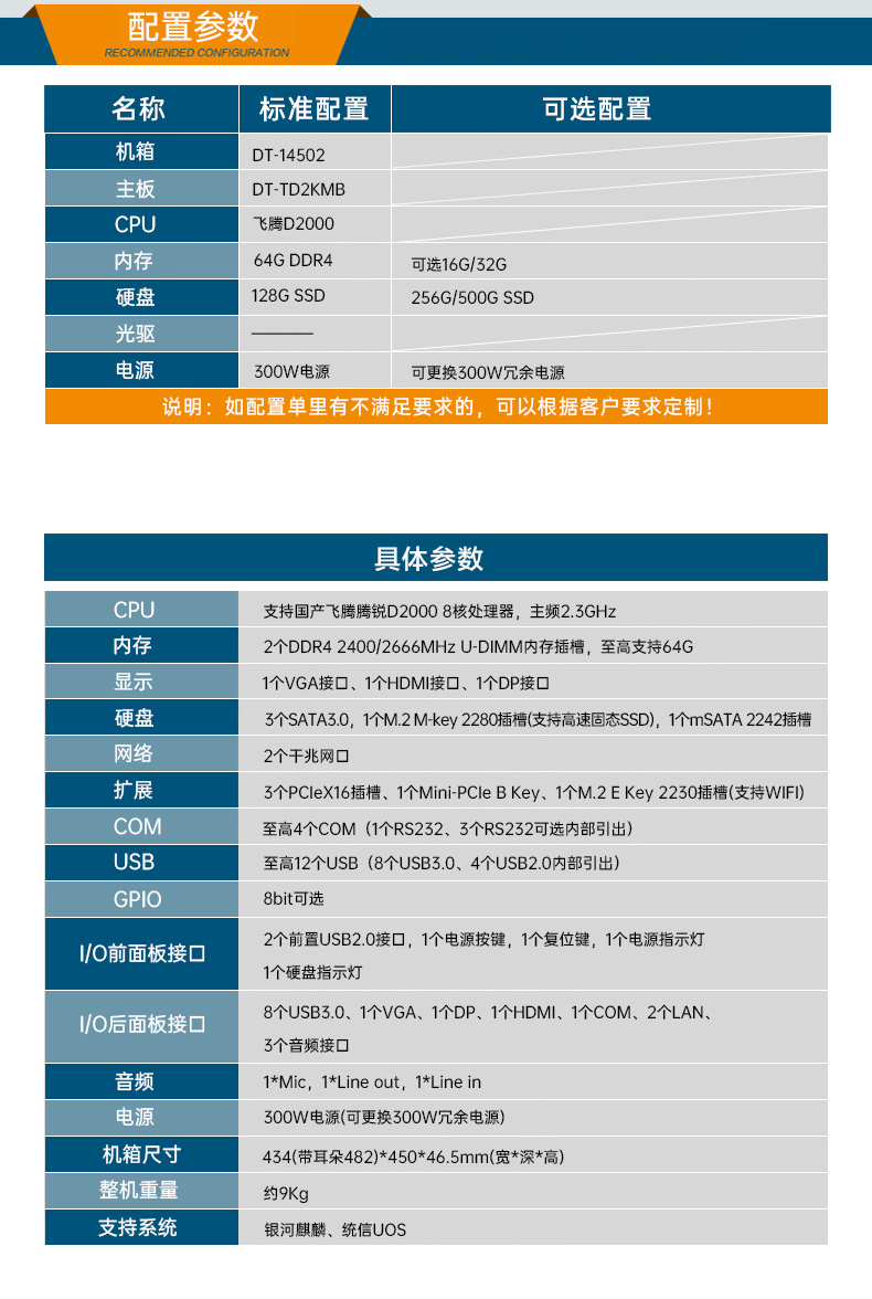 東田國產(chǎn)化工控機主機,信息安全工業(yè)電腦主機,DT-14502-TD2KMB.jpg