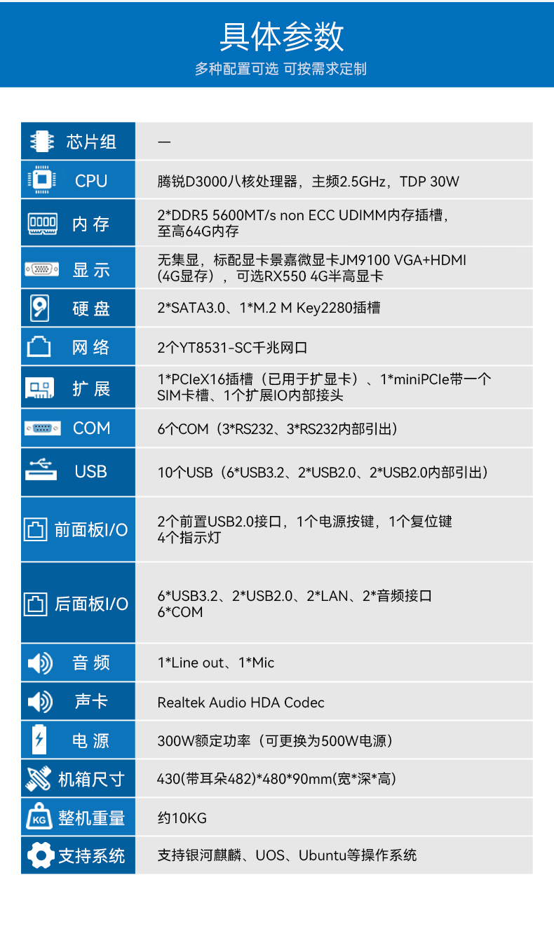 國產化騰銳D3000工控機,信創工控電腦,DT-610L-BD3KMC.jpg