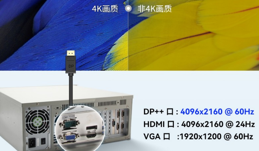 這款工控機尺寸為430*480*177mm（寬*深*高），約重23kg。